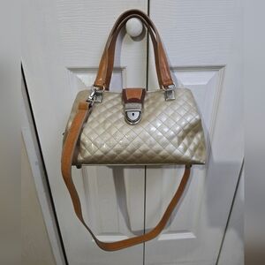 Consuela Patent Leather Champagne Candy Crush Small  Shoulder Medicine Hand Bag